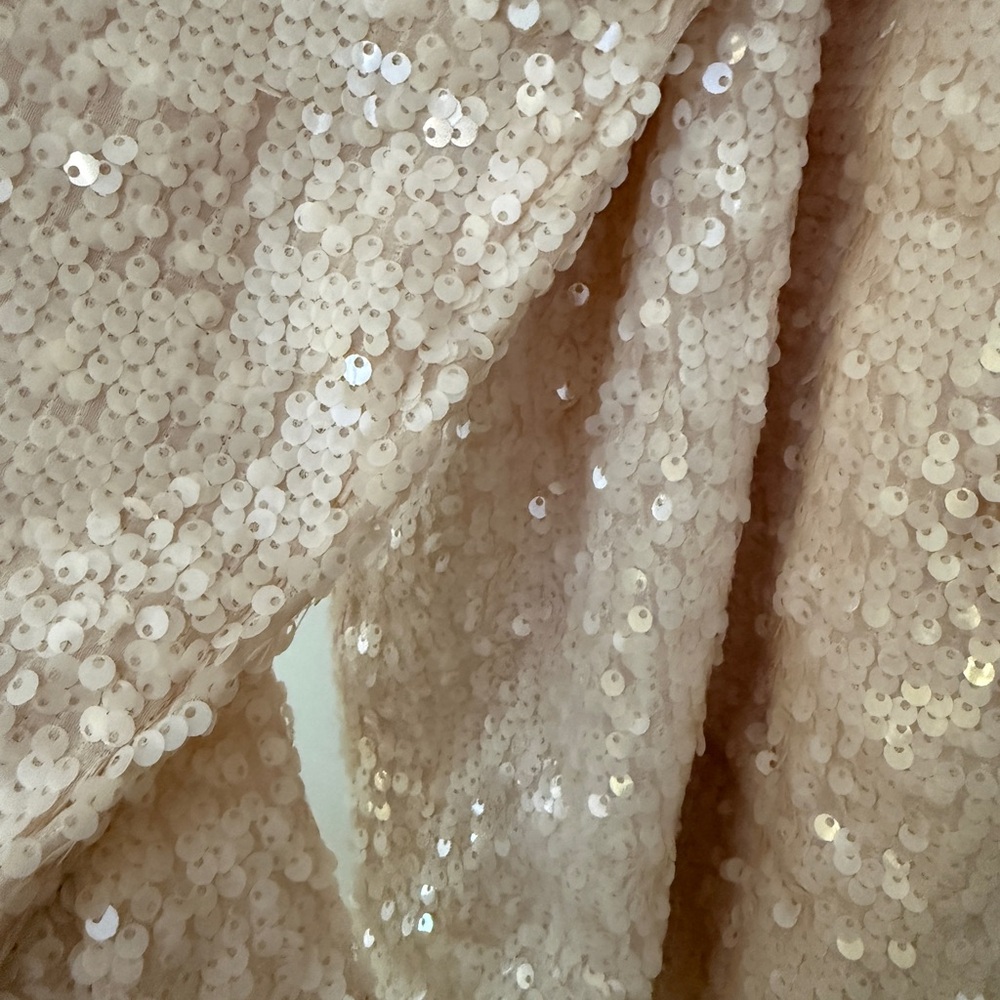 J.Crew Collection Sequin Button Down In Cream - image 4